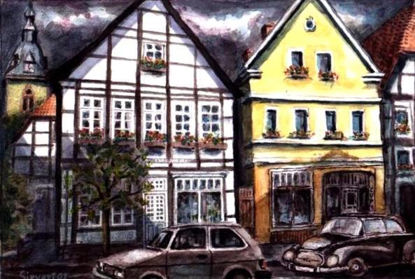 Ferienwohnungen Cafe Cup Detmold Exterior foto